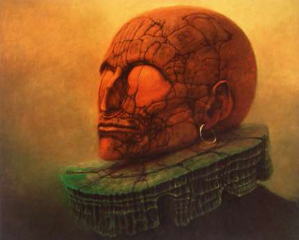 Portrait gicle'e by Zdzislaw Beksinski Portrait gicle'e by Zdzislaw Beksinski