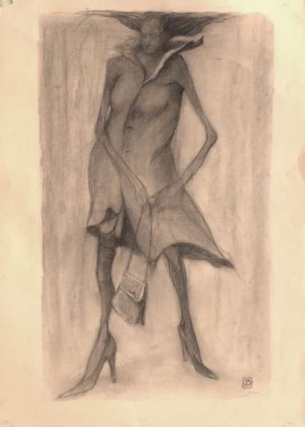 Charcoal Drawing 2 'Femme' Charcoal Drawing 2 'Femme'